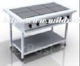 6-Plate electric cooker with Shelf MW-6N2